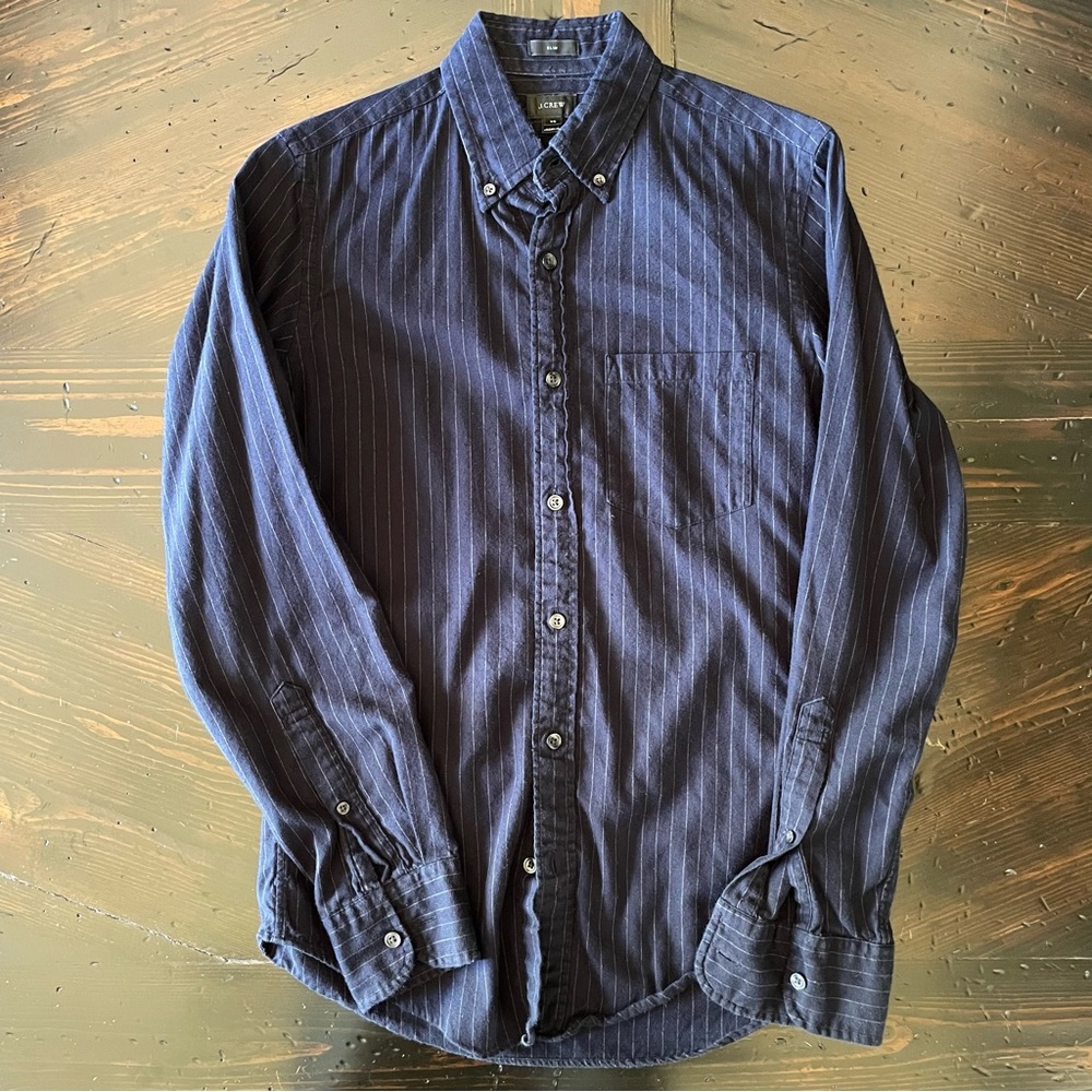 J. Crew Dark Blue Button Down